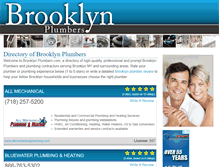 Tablet Screenshot of brooklynplumbers.com